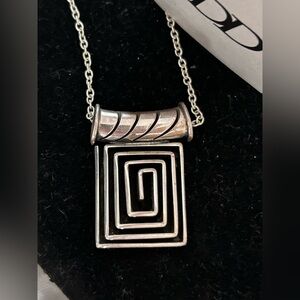 Vintage 925 Sterling pendant and chain